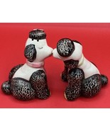 Kissing Poodles Salt &amp; Pepper Shakers Vintage  Sonsco - Japan w/ Origina... - $23.36