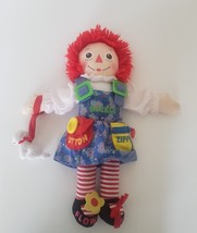 17&quot; Dress Me Raggedy Ann Plush Doll 2002 Interactive Talking Teaching Toy Hasbro - £11.10 GBP