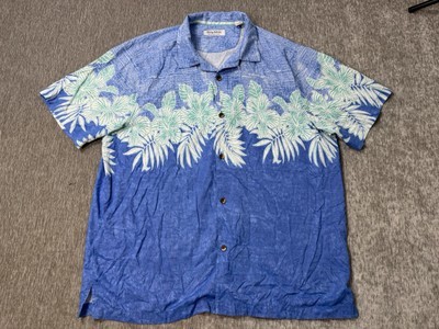Tommy Bahama Shirt Men XXL Island Zone Button Palm Tree Floral The Cocon... - £20.10 GBP