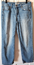 Sonoma Womens Capri Jeans Size 6 Cotton Polyester Spandex Distressed So Cute! - £7.92 GBP
