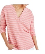 Haven Well Within Organic Cotton French Terry Split-Neck V-neck Top Rela... - $39.37 CAD