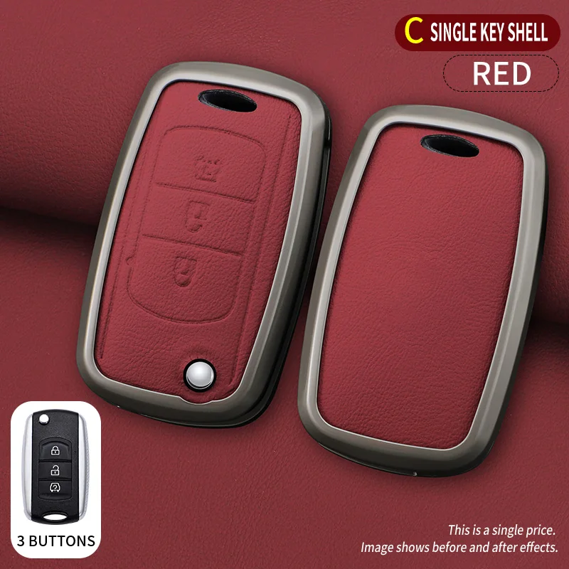 Car Key Cover Remote Fobs Cases Protector Keychain Holder Auto Accessori... - $22.27