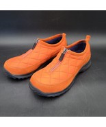 Lands End Women&#39;s Size 6.5B Orange Hiking Shoes 86524  w/Zipper Low Top ... - $33.77 CAD