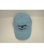 Vacaville Calfornia blue heart adjustable hat baseball cap - $19.75