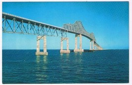 Florida Postcard Sunshine Skyway Connecting St Petersburg &amp; Palmetto - £1.52 GBP