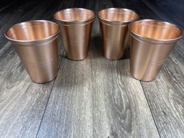 Copper Woodford Reserve Mint Julep Souvenir Drinking Cup 10 oz Lot of 4 - £20.59 GBP