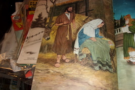 Other Side of 4 sided picture- stable featuring Joseph, Mary and the bab... - $20.00