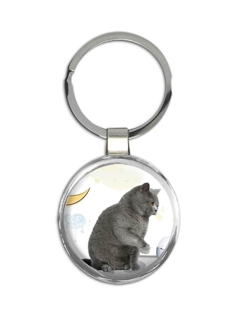 Primary image for Cat : Gift Keychain Cute Animal Kitten Funny Friend Fish Feline Pets Lover Cat M
