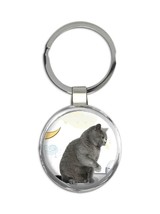 Cat : Gift Keychain Cute Animal Kitten Funny Friend Fish Feline Pets Lover Cat M - £6.31 GBP