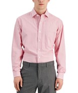 Club Room Men&#39;s Regular Fit Performance Cotton Stripe Dress Shirt Red-16... - $374.72 MXN