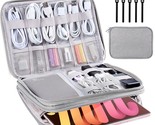 Electronics Organizer,Travel Cable Organizer Bag,Water Resistant Double ... - $27.99