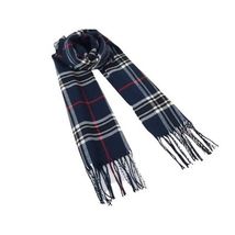 J.Valintin Unisex Plaid Scarf Soft Feel Acrylic Fashion Design #Scarf2 Navy Blue image 2