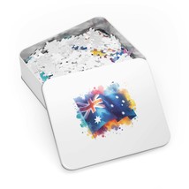 Jigsaw Puzzle in Tin, Australian Flag, Personalised/Non-Personalised, awd-1336 ( - £28.12 GBP+