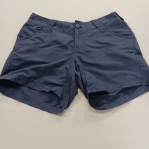 Columbia XL4452 Women’s Blue PFG Chino Flat Front Hiking Trails Nylon Shorts Sm image 15