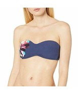 $69 Kenneth Cole New York Women&#39;s Bandeau Bra Bikini Swim Top Sz L Navy NWT - $25.38 CAD