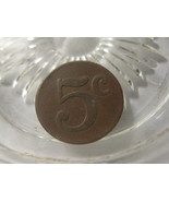 (FC-1098) old 5 Cent Trade Token - £26.77 GBP