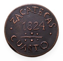 (1824) Zacatecas Hacienda Miguel Amescua Local Coinage/Token 19.9gr - £154.92 GBP