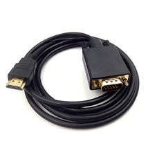 hdmi to vga adapter cable, 6ft/1.8m gold-plated 1080p hdmi male to vga male acti - $23.27