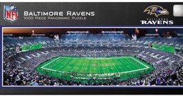 Masterpieces Baltimore Ravens 1000 Piece Panoramic Puzzle- New, Minor Shelf Wear - $19.79