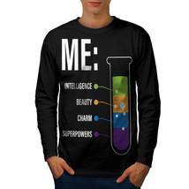 Wellcoda Perfection Mens Long Sleeve T-shirt, Laboratory Graphic Design - £17.90 GBP