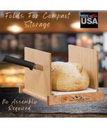 USA Made Bread Slicing Guide, Compact Slicer. Easily Cuts 2 lb Bread Maker Loaf. - £47.17 GBP