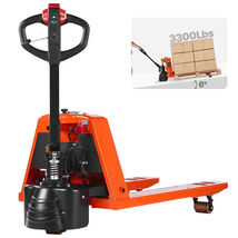 VEVOR Electric Pallet Jack 3300 lbs Load Capacity, Lithium Battery 48L x... - $2,354.61