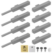 8x Jiayi Strong Magnetic Cabinet Push Open Latches Gray Large Drawer Hea... - $67.81