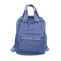 Fashion Women&#39;s Backpack Female Denim Backpacks - £41.39 GBP