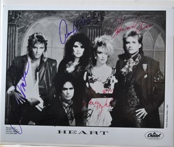 Heart Signed Photo X5 - Ann Wilson, Nancy Wilson, Howard Leese, Denny Carmassi + - £189.39 GBP