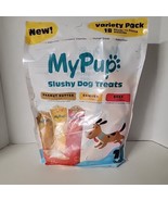 MY PUP Variety Pack Slushy Dog Treats-Peanut Butter, Chicken &amp; Beef- 18 ... - £6.73 GBP