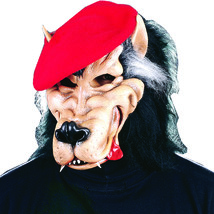 Zagone Party Animal Mask,  Rat or Bad Wolf with Beret - £92.64 GBP