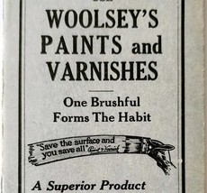 1932 Woolsey&#39;s Paint &amp; Varnish Mini Grid Notebook Booklet With Calendar ... - $562.22 MXN