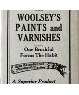1932 Woolsey&#39;s Paint &amp; Varnish Mini Grid Notebook Booklet With Calendar ... - $29.99