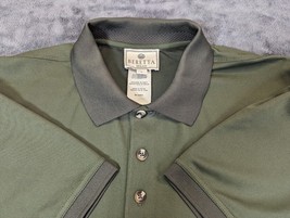 Beretta Shirt Mens Polo Short Sleeve Vented Performance Olive Green Size L - $18.39