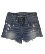 American eagle outfitters shorts super stretch midi distressed woman&#39;s s... - €7,91 EUR