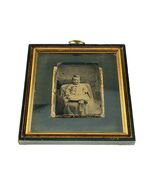 Antique Smiling Baby Tintype Photograph with Frame - $1,837.22 MXN