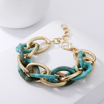 IngeSight.Z Colorful Acrylic Twisted Bracelets on Hand for Women Boho Chunky Thi - £11.01 GBP