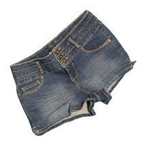 Women&#39;s Blue Spice Shorts Size 5/6 Shorty Stretch, 5 Pockets Only Worn O... - $9.69