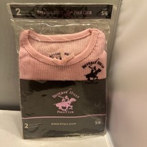 Beverly Hills Thermal Underwear Set Girls Size 5/6 Pink 2-Piece - $16.98