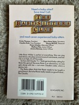 VTG The Baby Sitters Club 49 Claudia And The Genius Of Elm Street Book Novel - £7.83 GBP