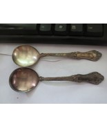 Vintage Rockford S.P. Co Soup Spoon Roses Flowers monogrammed - £7.46 GBP