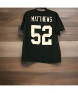 Green Bay Packers Logo #52 Matthews L T-Shirt SS  Double Sided NFL Team ... - $13.99