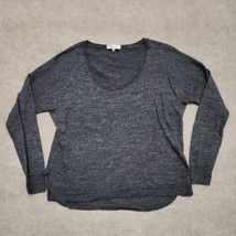Madewell Southstar Merino Wool Blend Sweater Top Womens M Gray Long Sleeve - £17.10 GBP