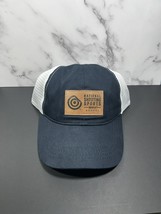 National Shooting Sports Month Hat August Black Front White Mesh Snapbac... - $5.43
