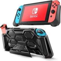 Nintendo Switch Console [Battle Series] Heavy Duty Grip Cover With, In Black. - £31.57 GBP