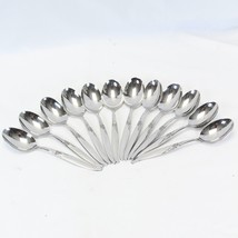 Oneida La Rose Oval Soup Spoons 6.75&quot; Wm A Rogers Lot of 12 Barely Used - £53.71 GBP