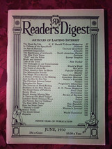 Readers Digest June 1930 Romain Rolland Reinhold Niebuhr Bertrand Russell - £11.00 GBP