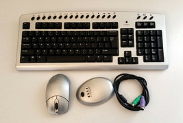 Desktop PC Computer Wireless Keyboard &amp; Optical Mouse Combo PT-2002-J PT-2002-K2 - £6.21 GBP