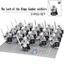 21pcs/set Army Soldiers of Gondor with Armor Sword Lord of the Rings Minifigures - $36.99