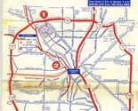 Earl Hayes Avis Rent A Car Maps of Dallas Texas 1950&#39;s Loop 12  - $44.50